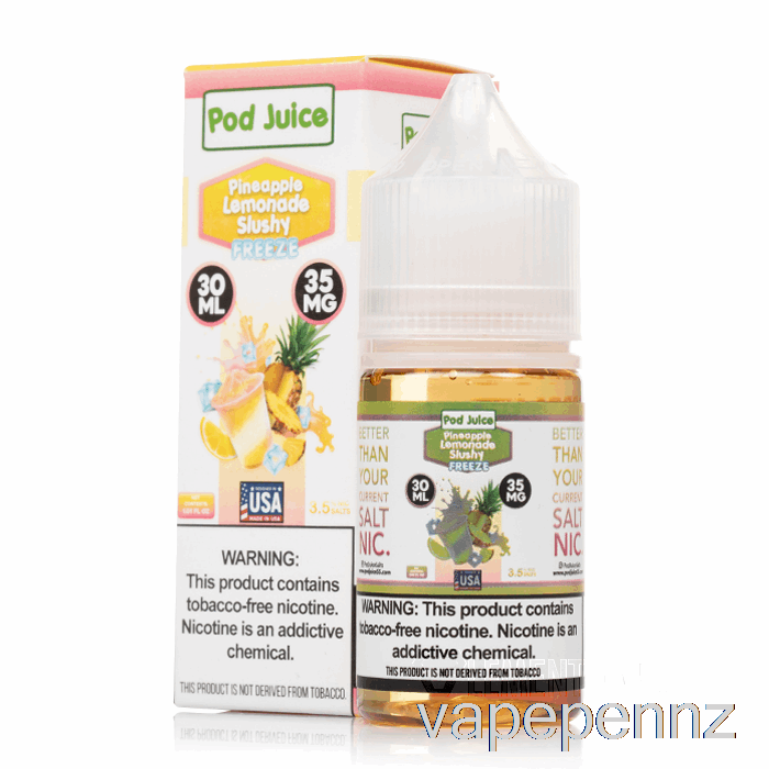 FREEZE Pineapple Lemonade Slushy - Pod Juice - 30mL 55mg VAPE NZ